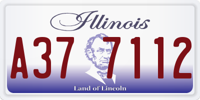 IL license plate A377112