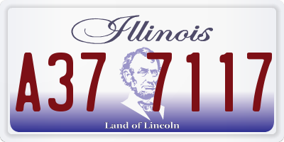 IL license plate A377117