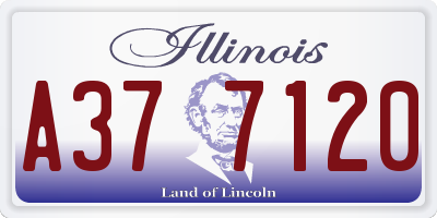 IL license plate A377120