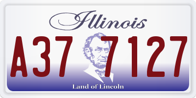IL license plate A377127