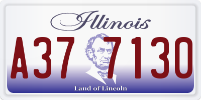 IL license plate A377130