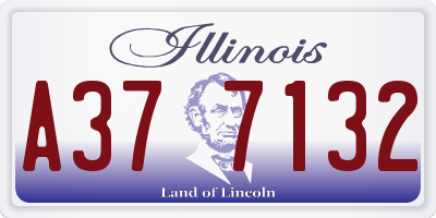 IL license plate A377132