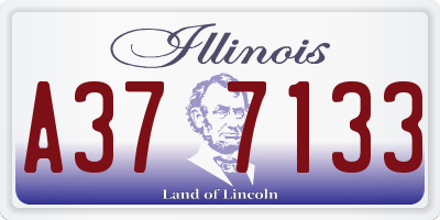 IL license plate A377133
