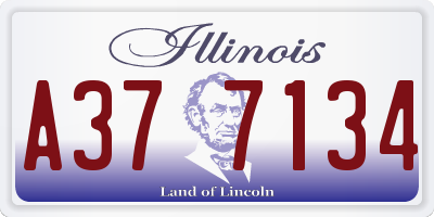 IL license plate A377134