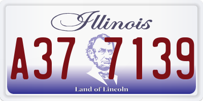 IL license plate A377139