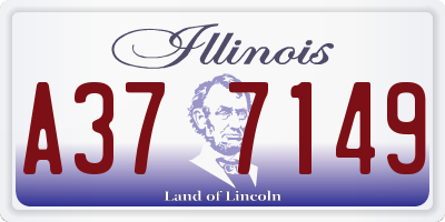 IL license plate A377149