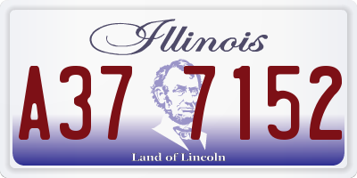 IL license plate A377152