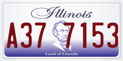 IL license plate A377153