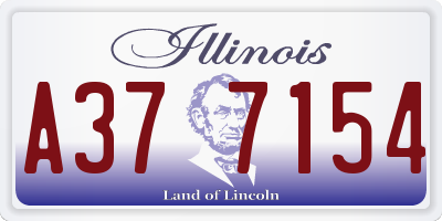 IL license plate A377154