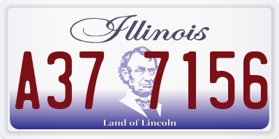 IL license plate A377156