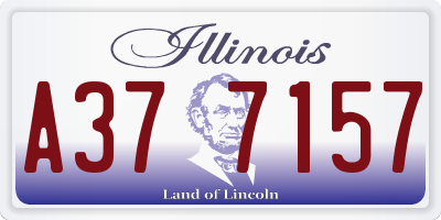 IL license plate A377157
