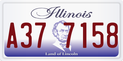 IL license plate A377158