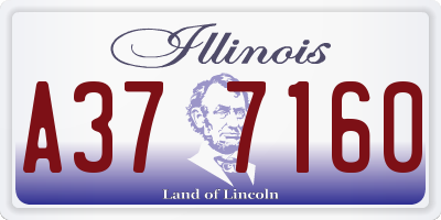 IL license plate A377160