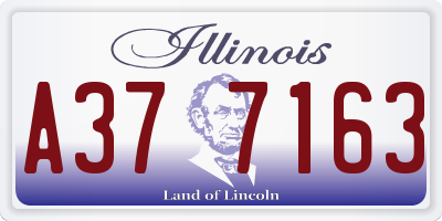 IL license plate A377163
