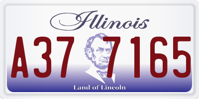 IL license plate A377165