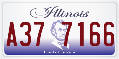 IL license plate A377166