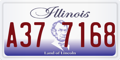 IL license plate A377168