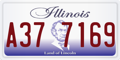 IL license plate A377169