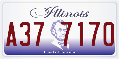 IL license plate A377170