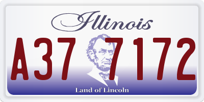 IL license plate A377172