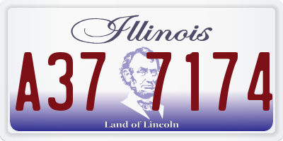 IL license plate A377174