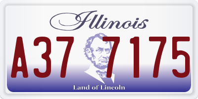 IL license plate A377175