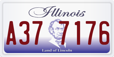 IL license plate A377176