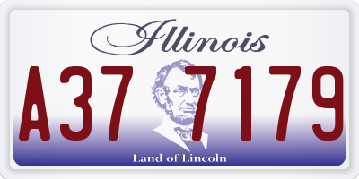 IL license plate A377179