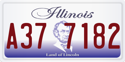IL license plate A377182