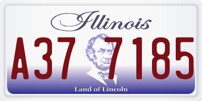IL license plate A377185
