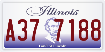 IL license plate A377188