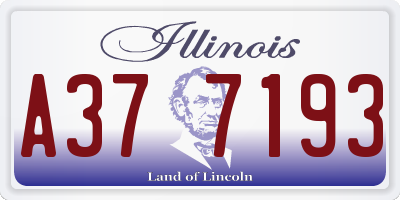 IL license plate A377193