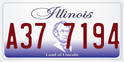 IL license plate A377194