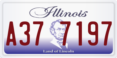 IL license plate A377197