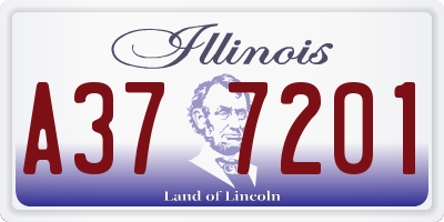 IL license plate A377201