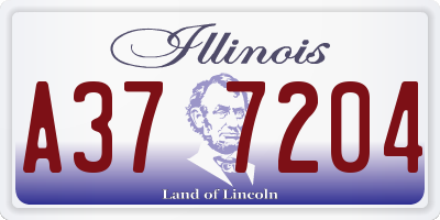 IL license plate A377204