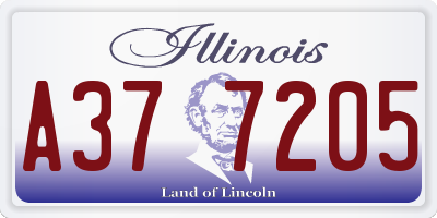 IL license plate A377205