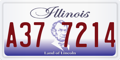 IL license plate A377214