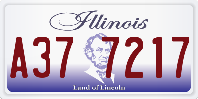 IL license plate A377217