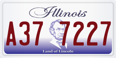 IL license plate A377227