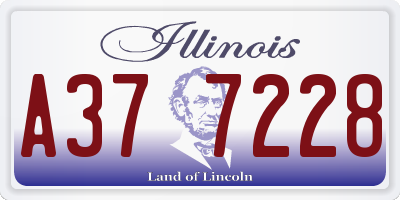 IL license plate A377228