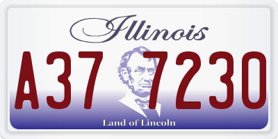 IL license plate A377230