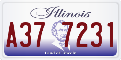 IL license plate A377231