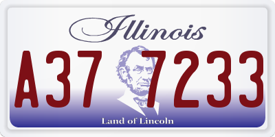 IL license plate A377233