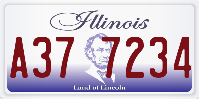 IL license plate A377234