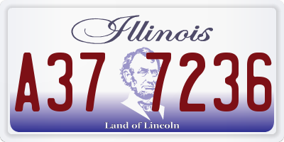 IL license plate A377236