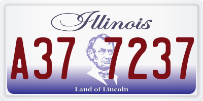 IL license plate A377237