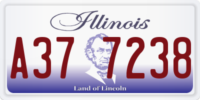 IL license plate A377238