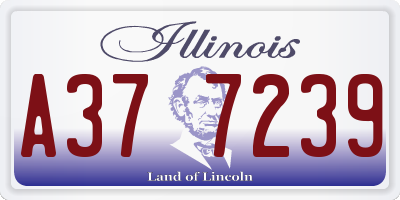 IL license plate A377239