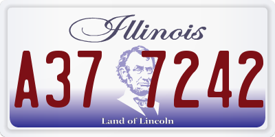 IL license plate A377242